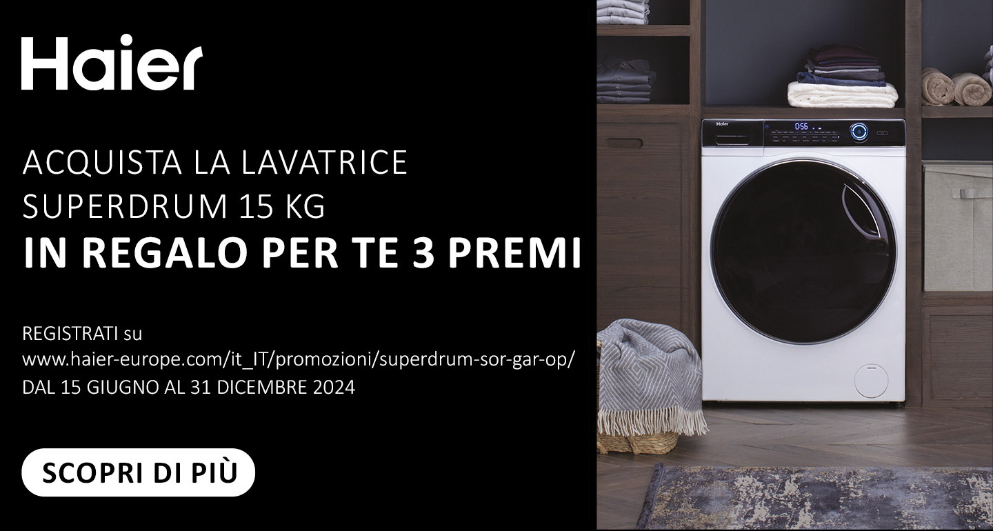 Promozione Haier Lavatrice Superdrum