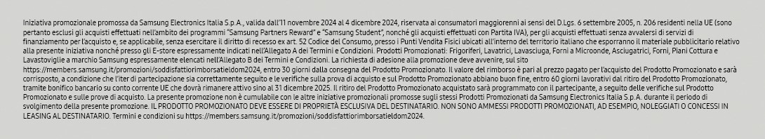 Promozione Samsung Black FridAI: Soddisfatti o Rimborsati