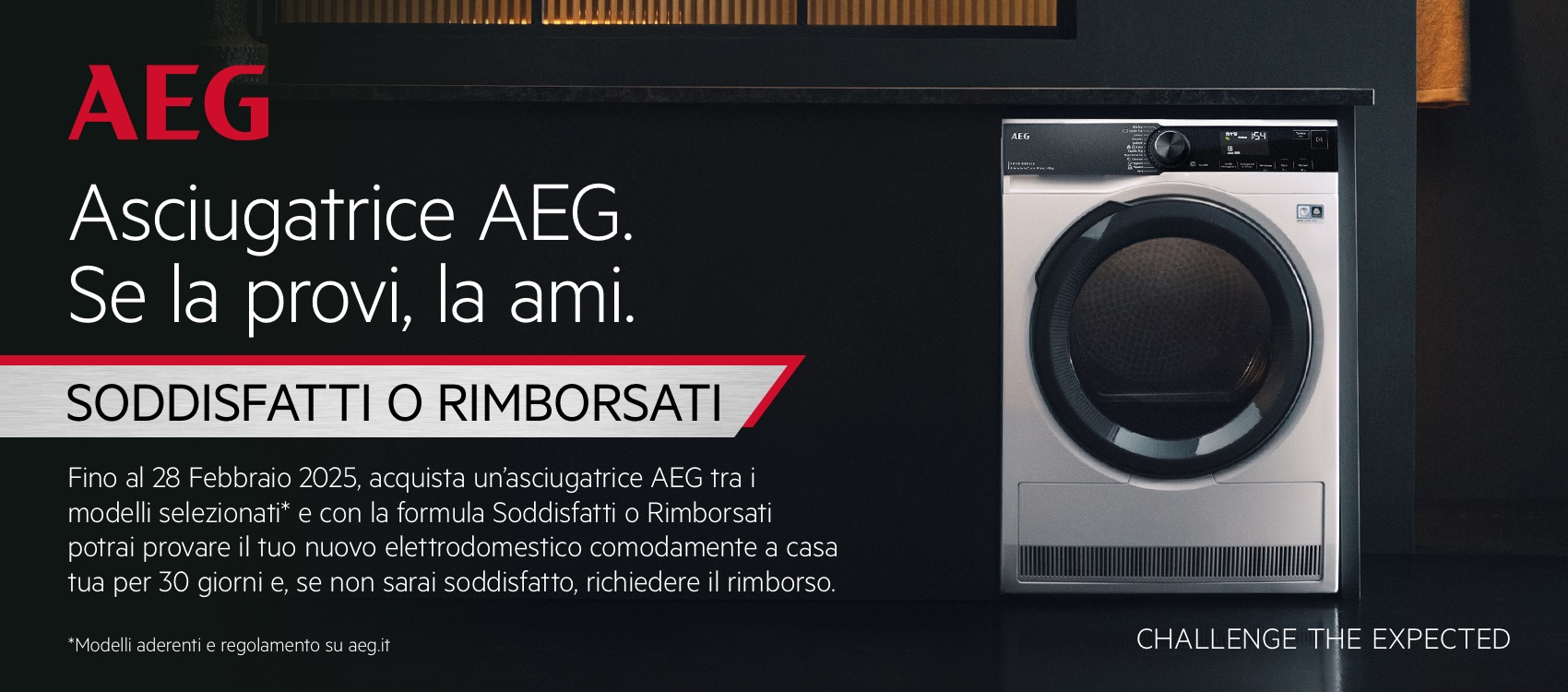 Promozione AEG: Soddisfatti o Rimborsati