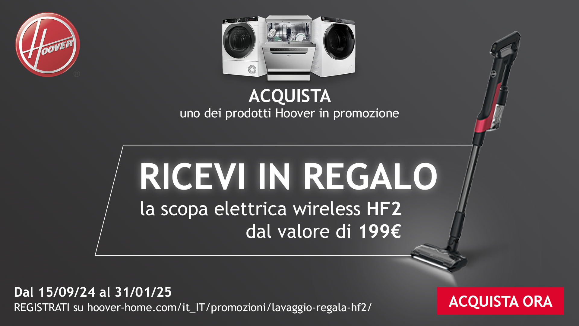 Promozione Hoover: in regalo HF2