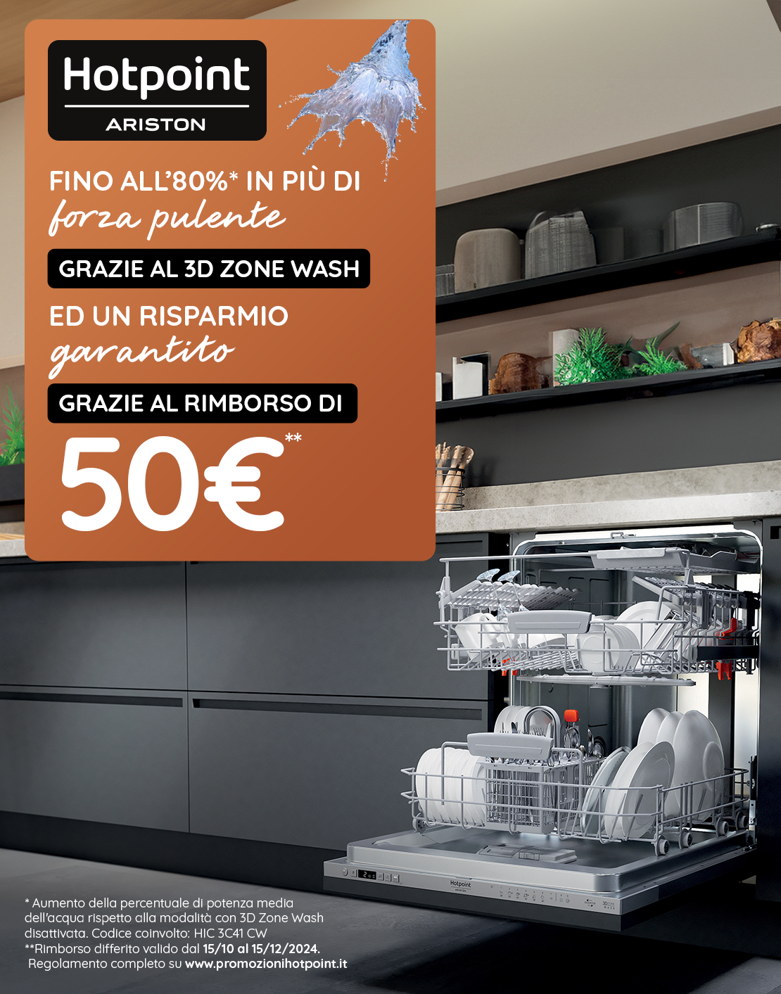 Cashback Hotpoint Lavastoviglie 