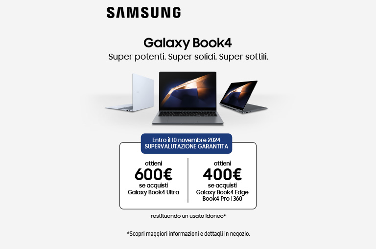 Promozione Smartphone e telefonia: Samsung Supervalutazione