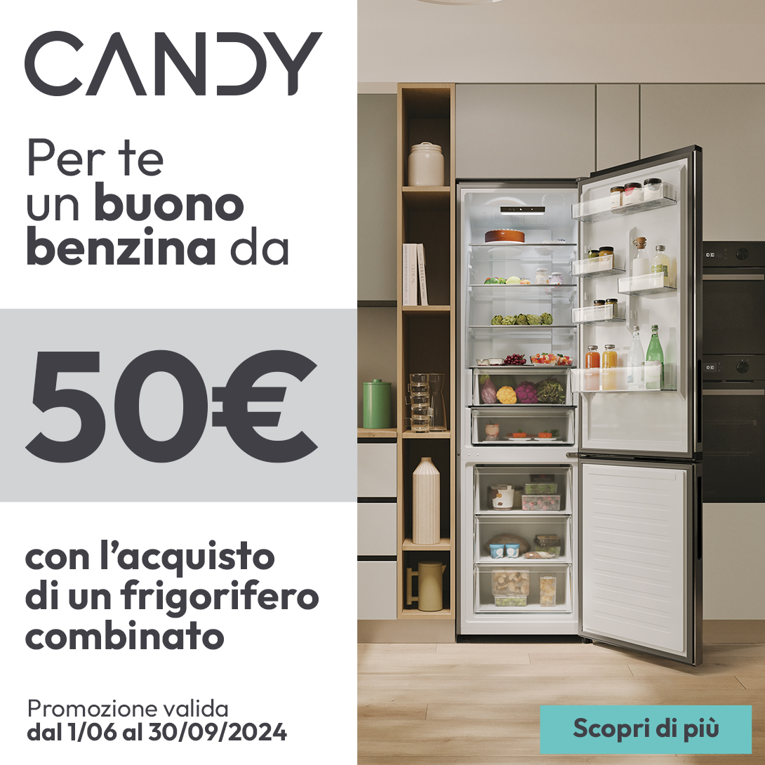 Promozione Piccoli Elettrodomestici: Candy buono benzina Agosto 24